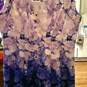 Sky Lilac Fit & Flare Dress